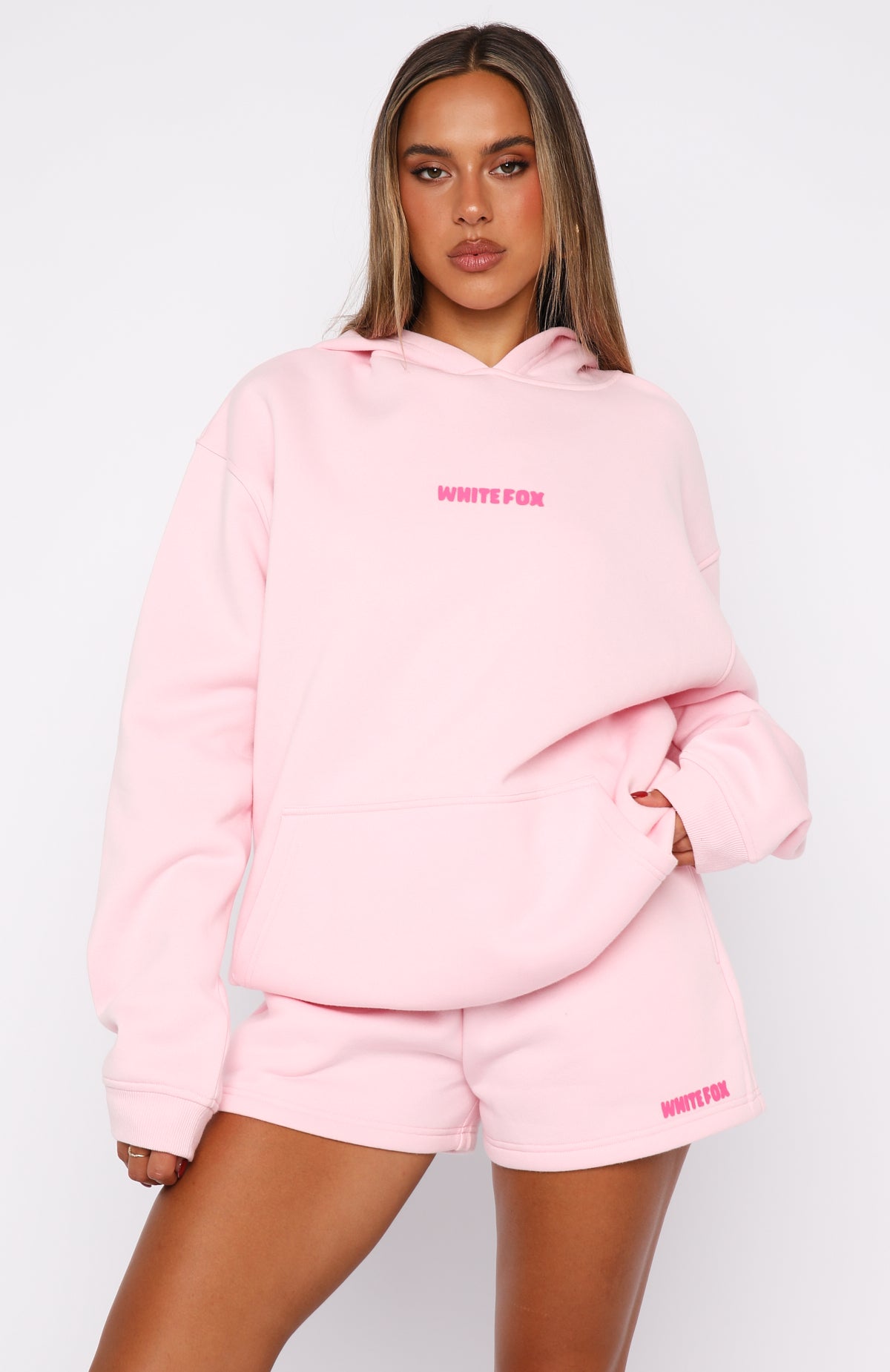 11th Street New York Or Nowhere Oversized Hoodie Pink Sugar - Image 2