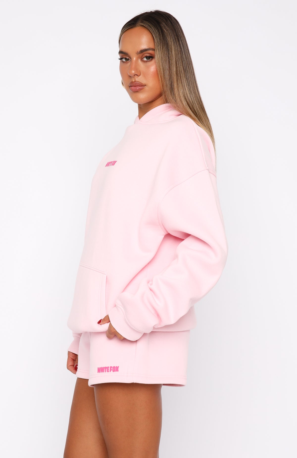 11th Street New York Or Nowhere Oversized Hoodie Pink Sugar - Image 3