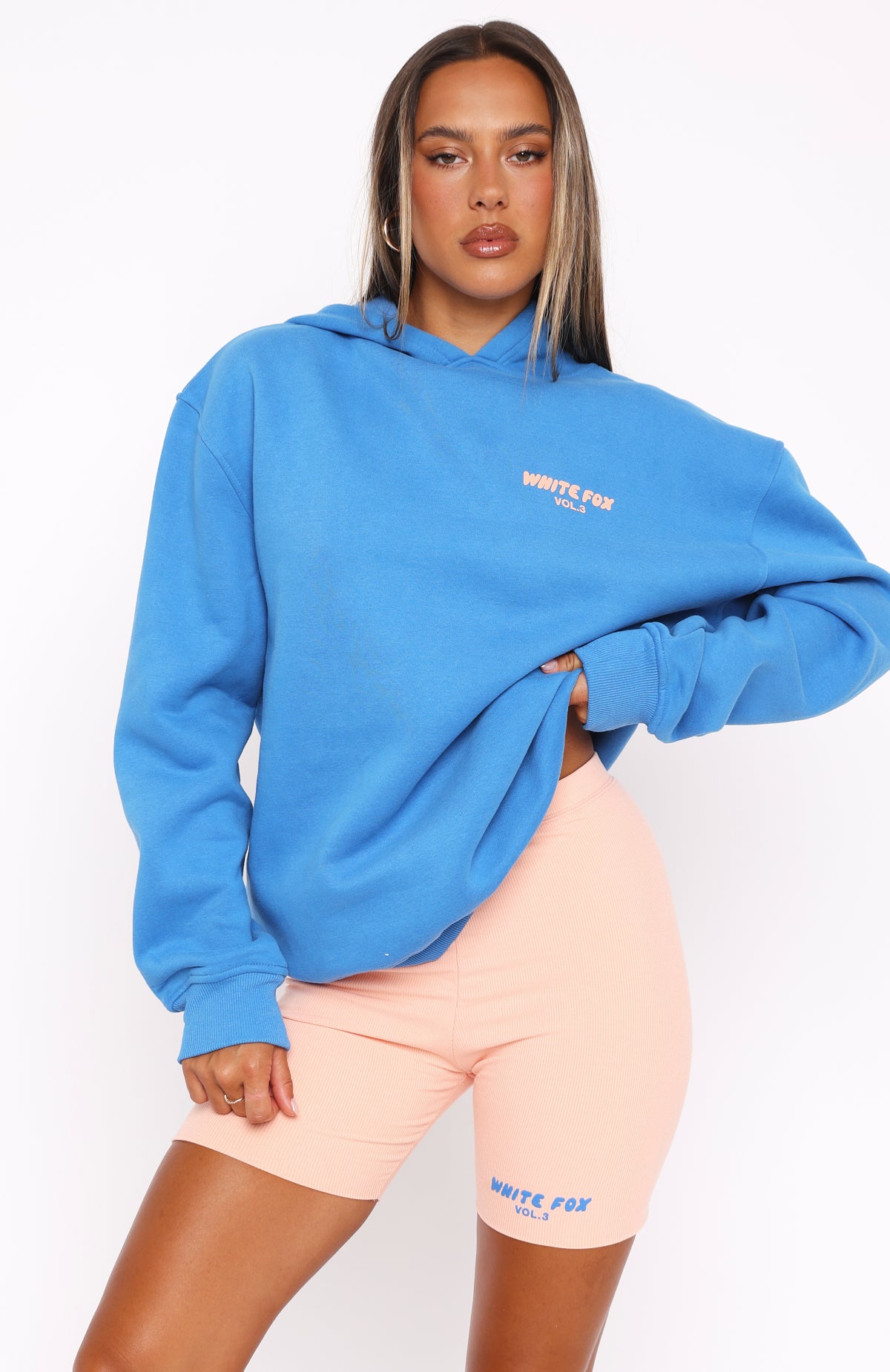 Offstage Ribbed Bike Shorts Apricot Ice - Image 2