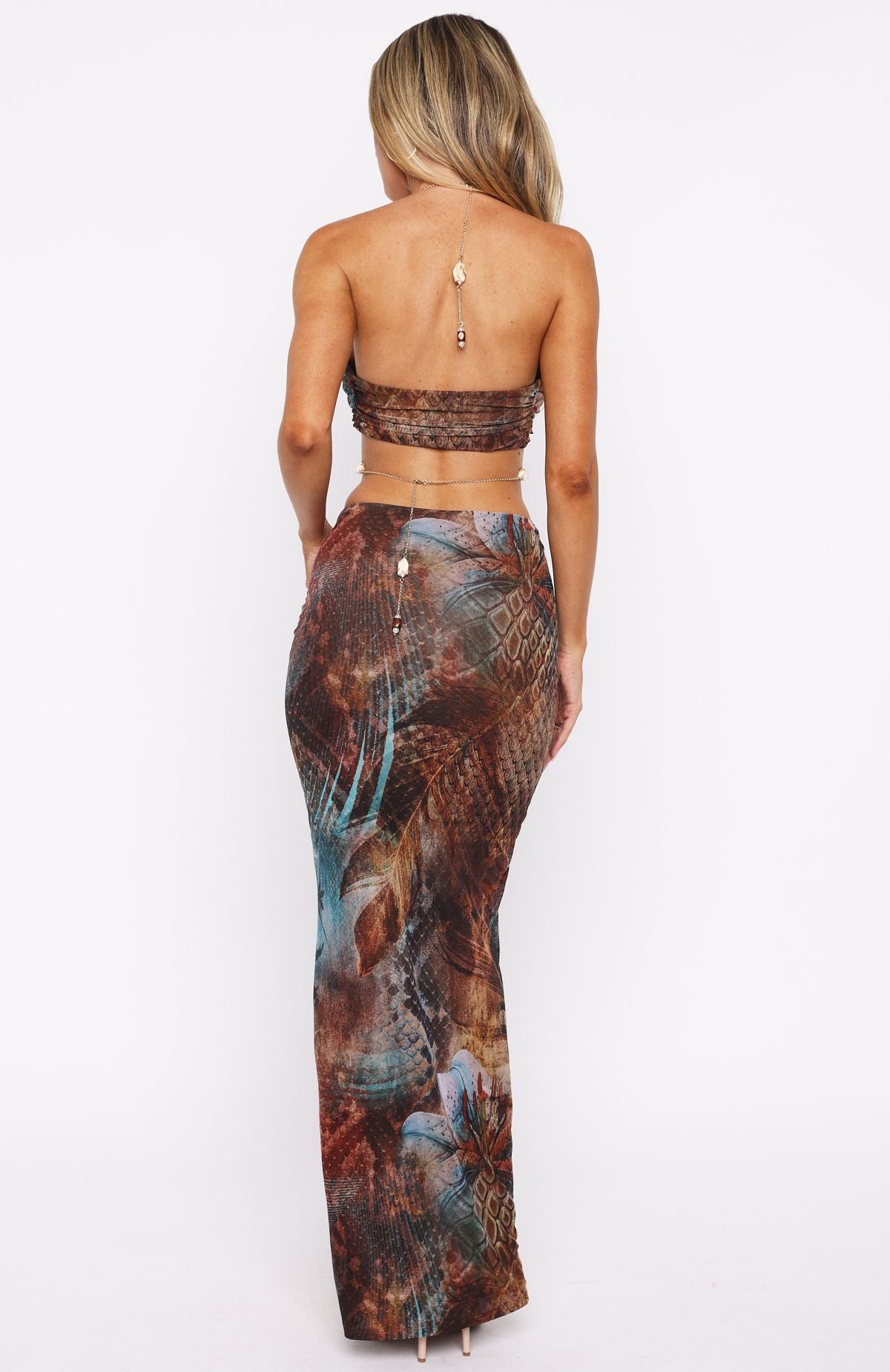 The Empress Maxi Dress Ophidian Feather - Image 5