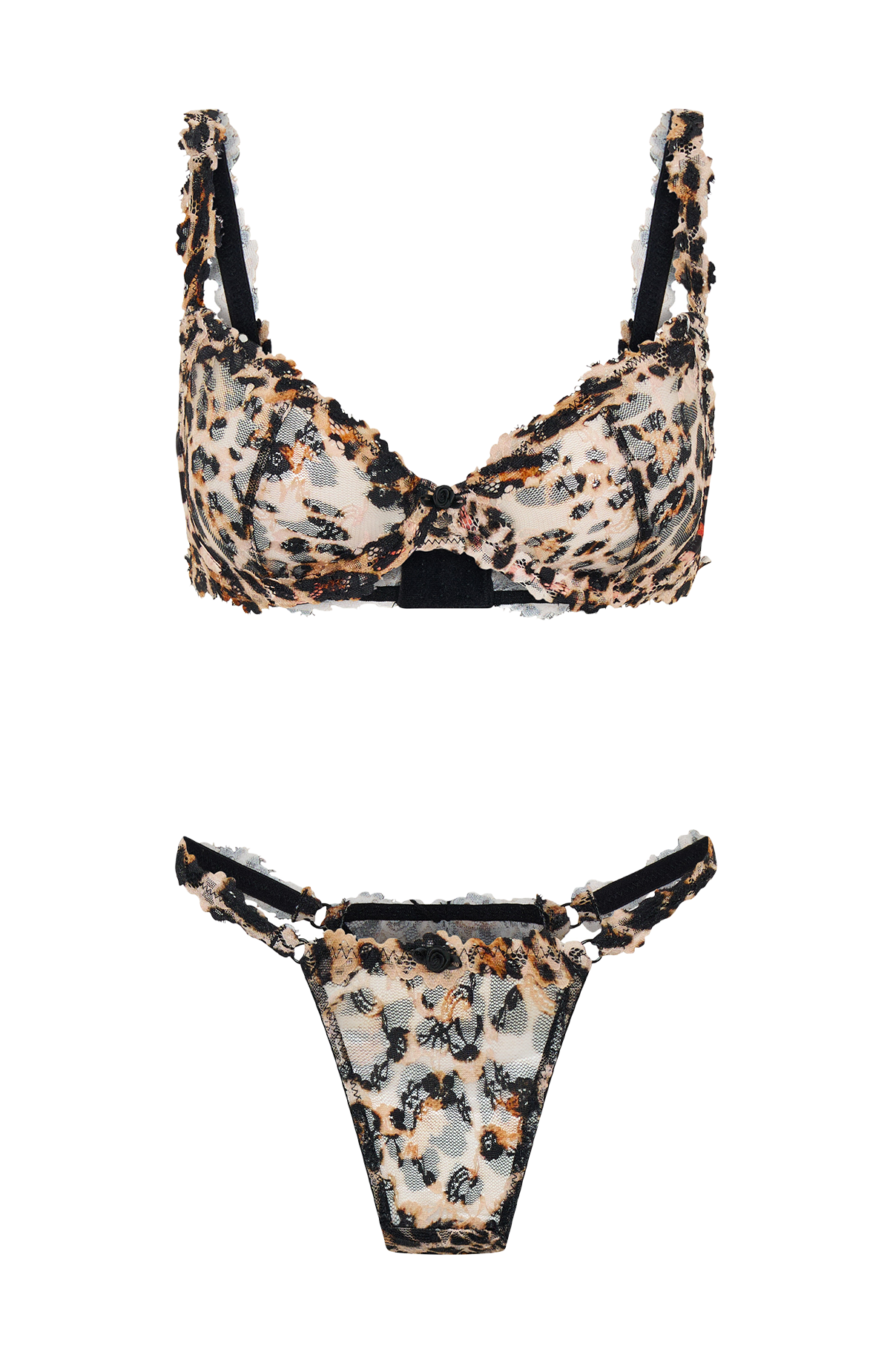 Cupids Call Lingerie Set Leopard - Image 5