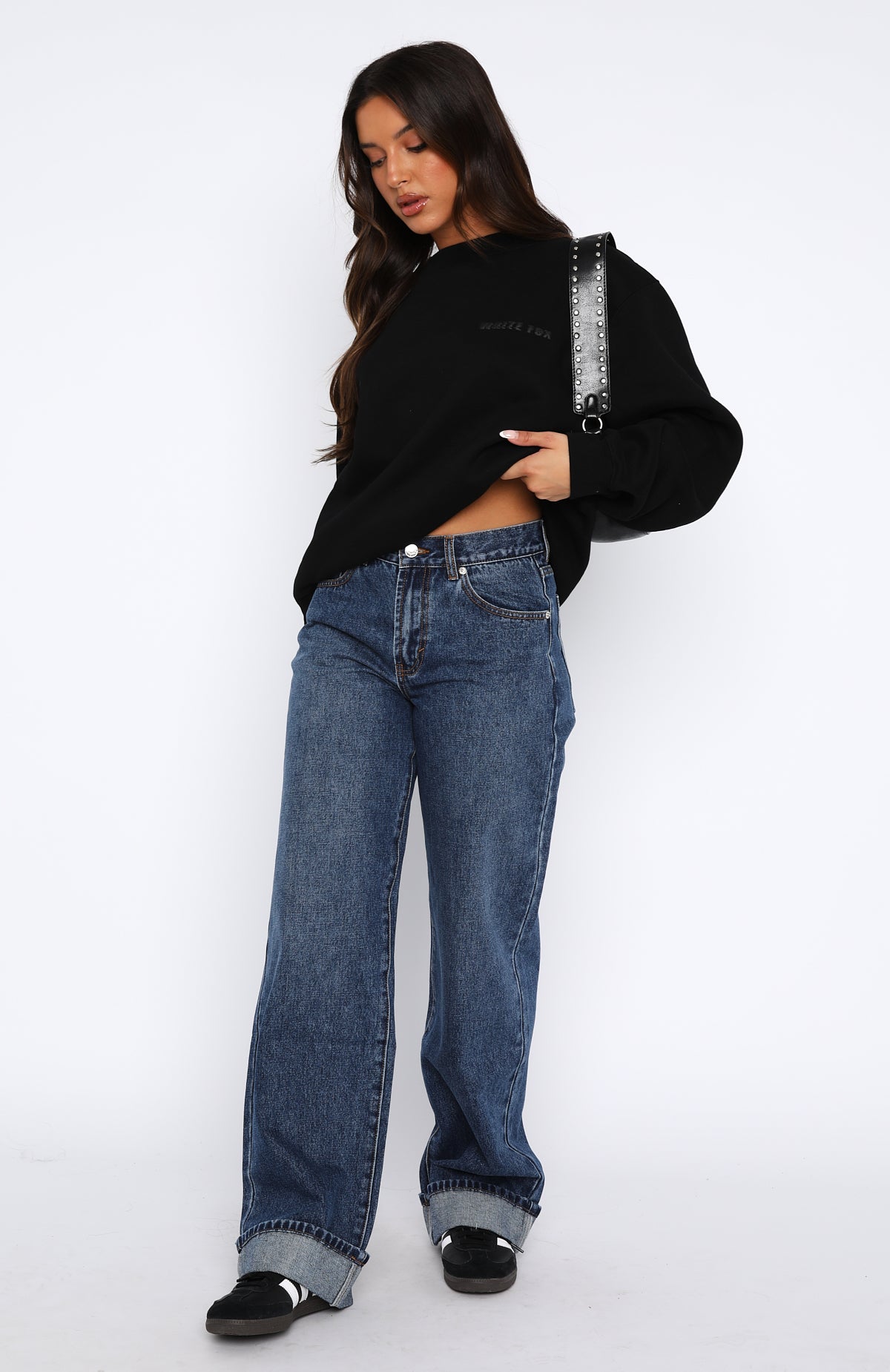 Always Be Yourself Low Rise Straight Leg Jeans True Blue Wash - Image 2