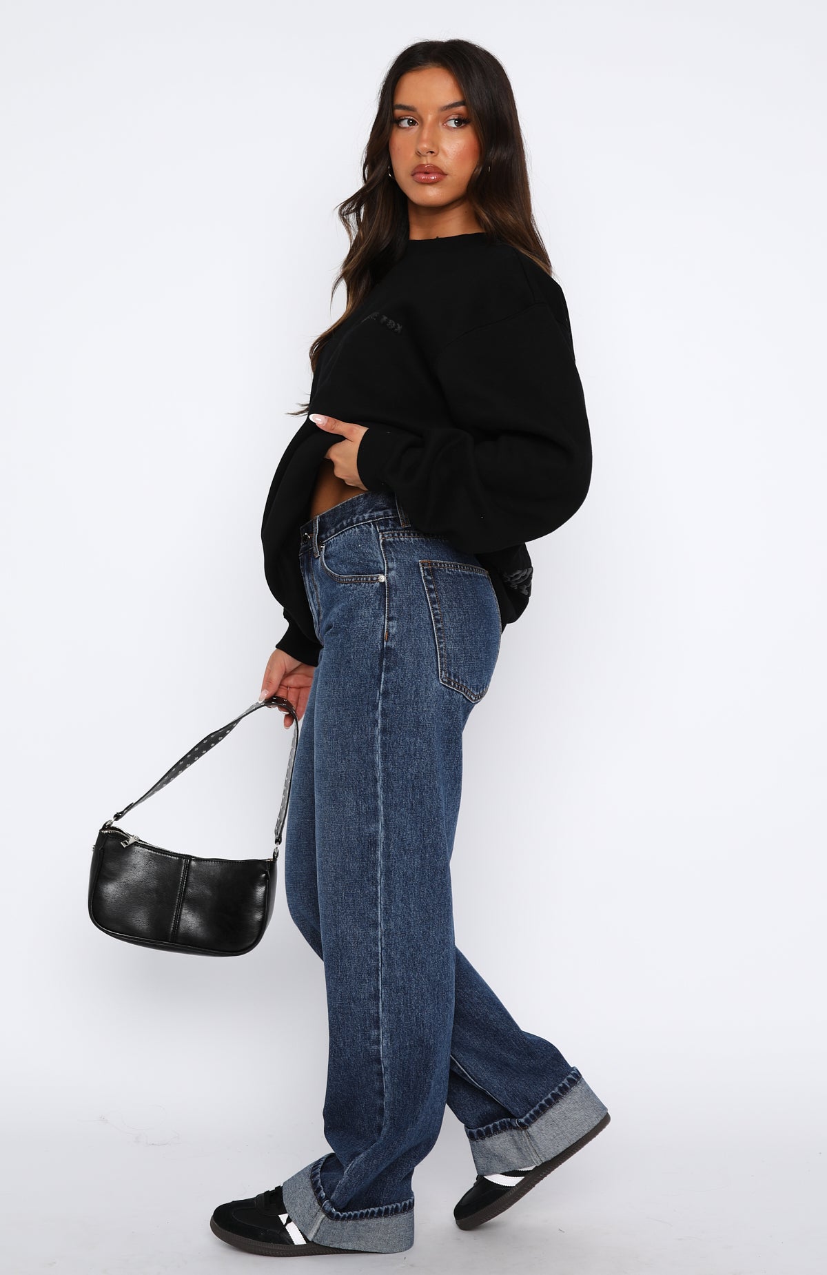 Always Be Yourself Low Rise Straight Leg Jeans True Blue Wash - Image 3