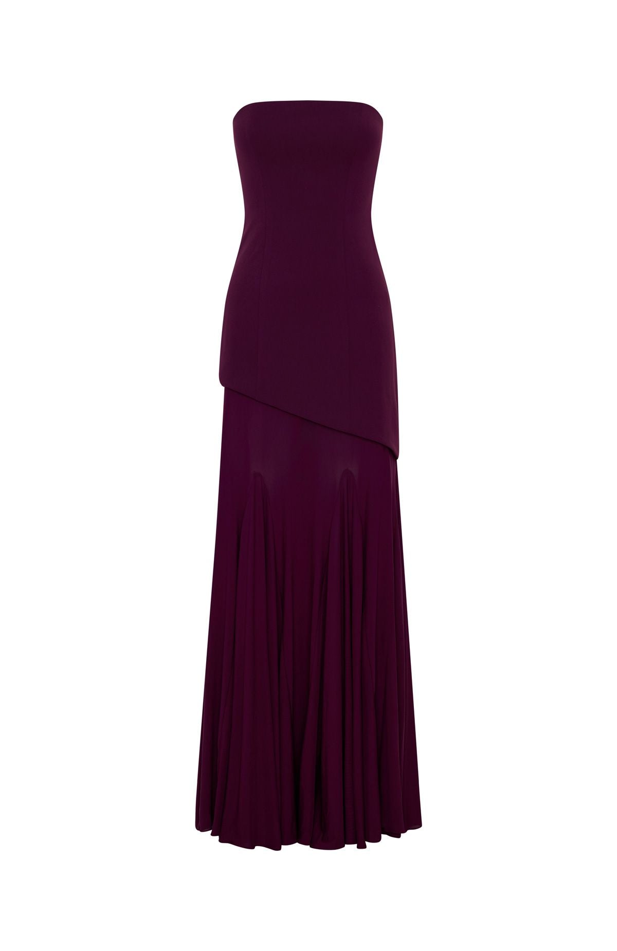 Sending My Best Strapless Maxi Dress Burgundy - Image 5
