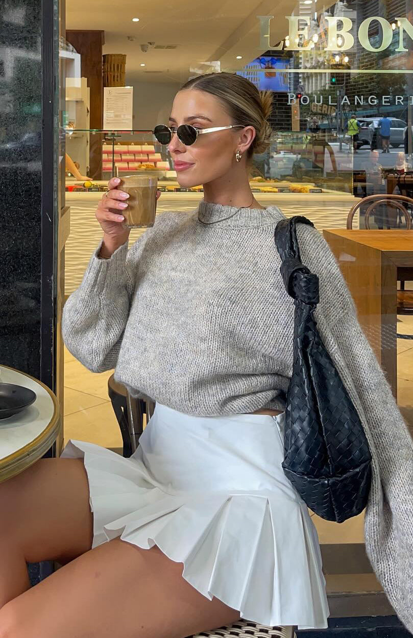 Ice Queen Knit Sweater Peppered Taupe - Image 8