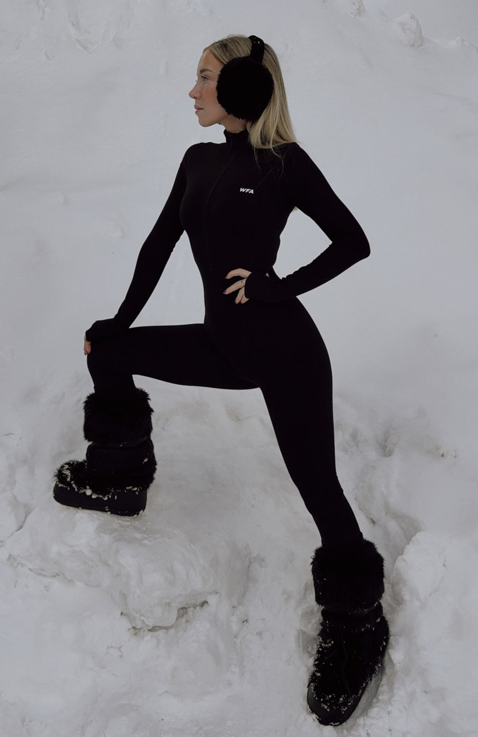 Exceed Long Sleeve Jumpsuit Black - Image 7