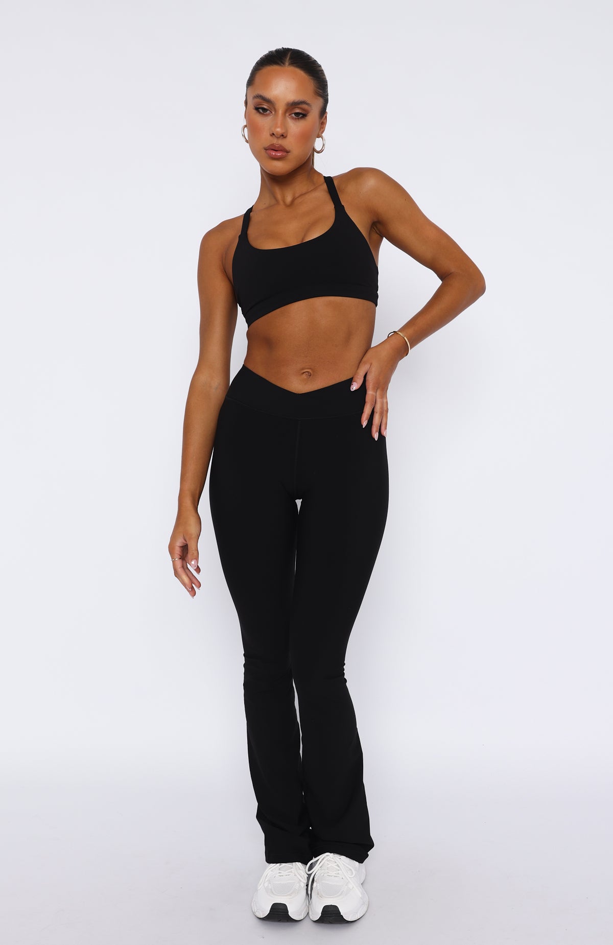 Wellness Flare Leggings Black - Image 2