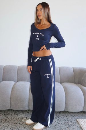 Found You Out Track Pants Navy