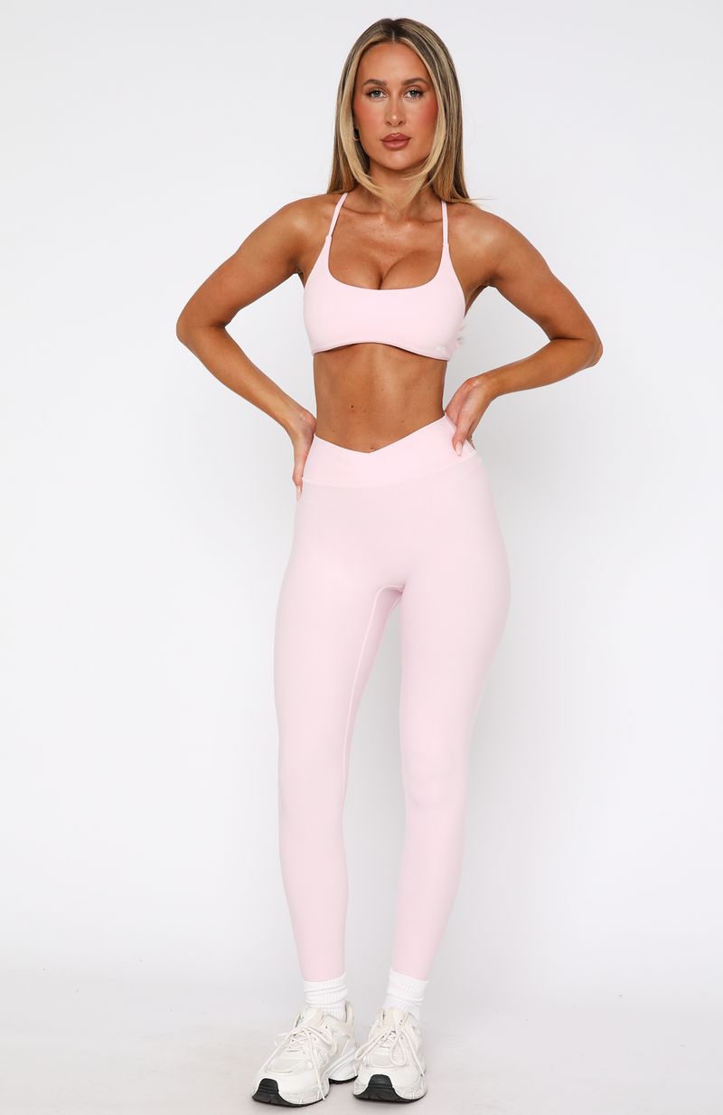 Ready Set Go Cross Front Leggings Ballet Pink - Image 2