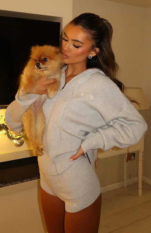 Floating By Knit Shorts Grey Marle - Image 8