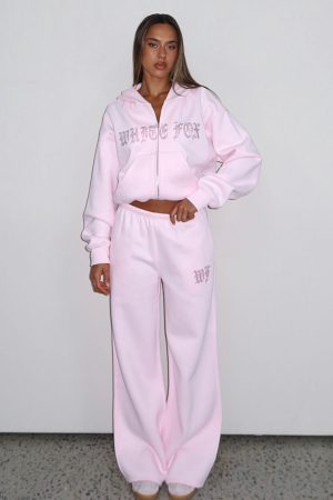 Lucky Ones Wide Leg Sweatpants Pink