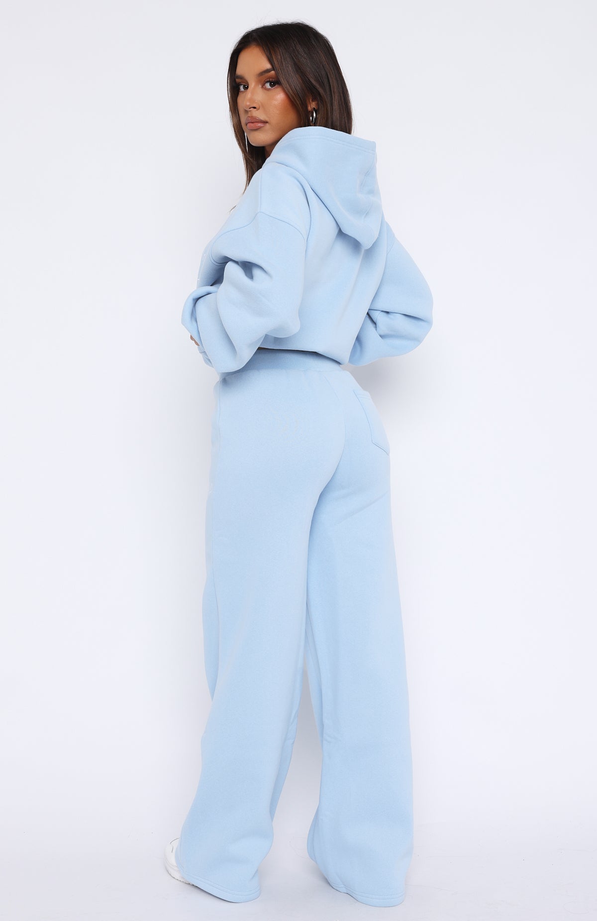 Missed Flights Wide Leg Sweatpants Soft Blue - Image 4