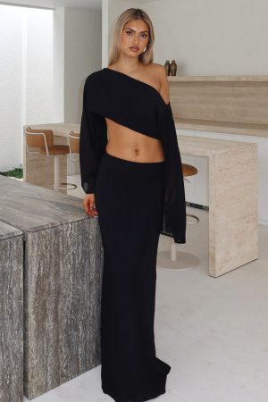 Our Love Maxi Skirt Black