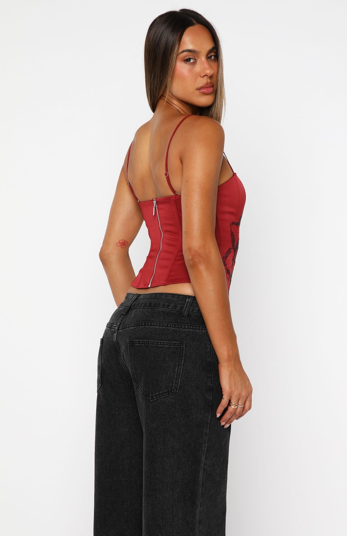 Miss You Always Bustier Ruby Red - Image 5