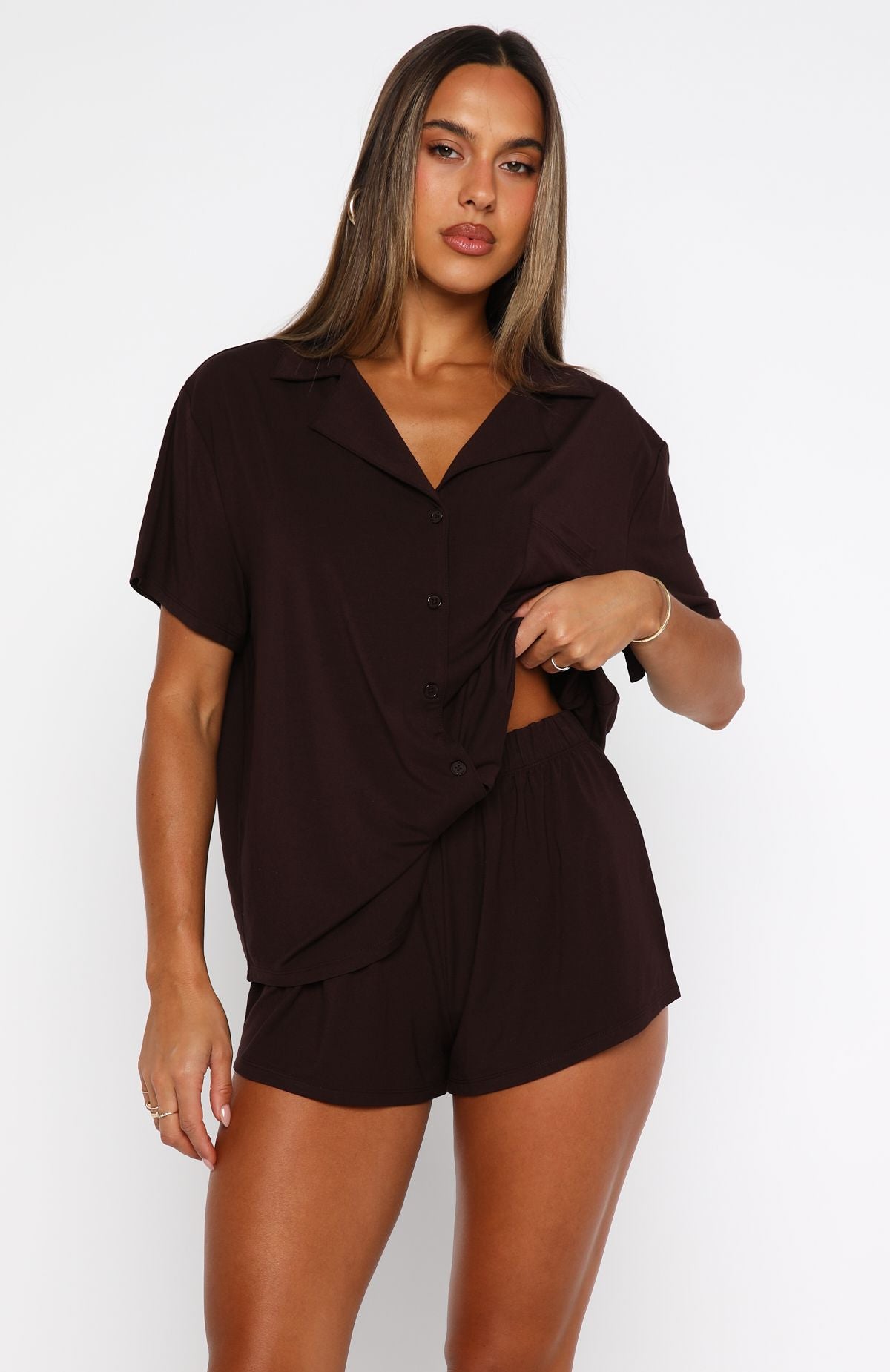 Dreamscape Pyjama Set Chocolate - Image 6