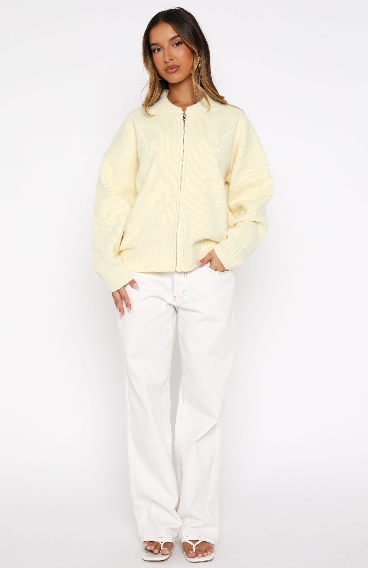 Unbreakable Bond Knit Jacket Lemon - Image 5