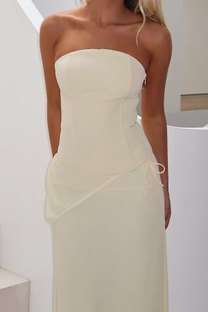 Bye Girl Strapless Bustier Butter