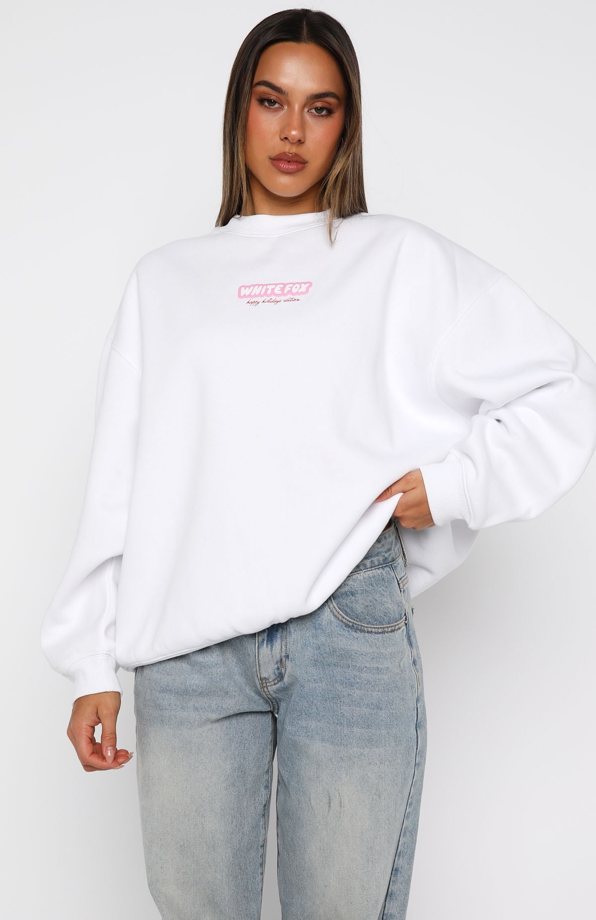 Santa Baby Oversized Sweater White - Image 3