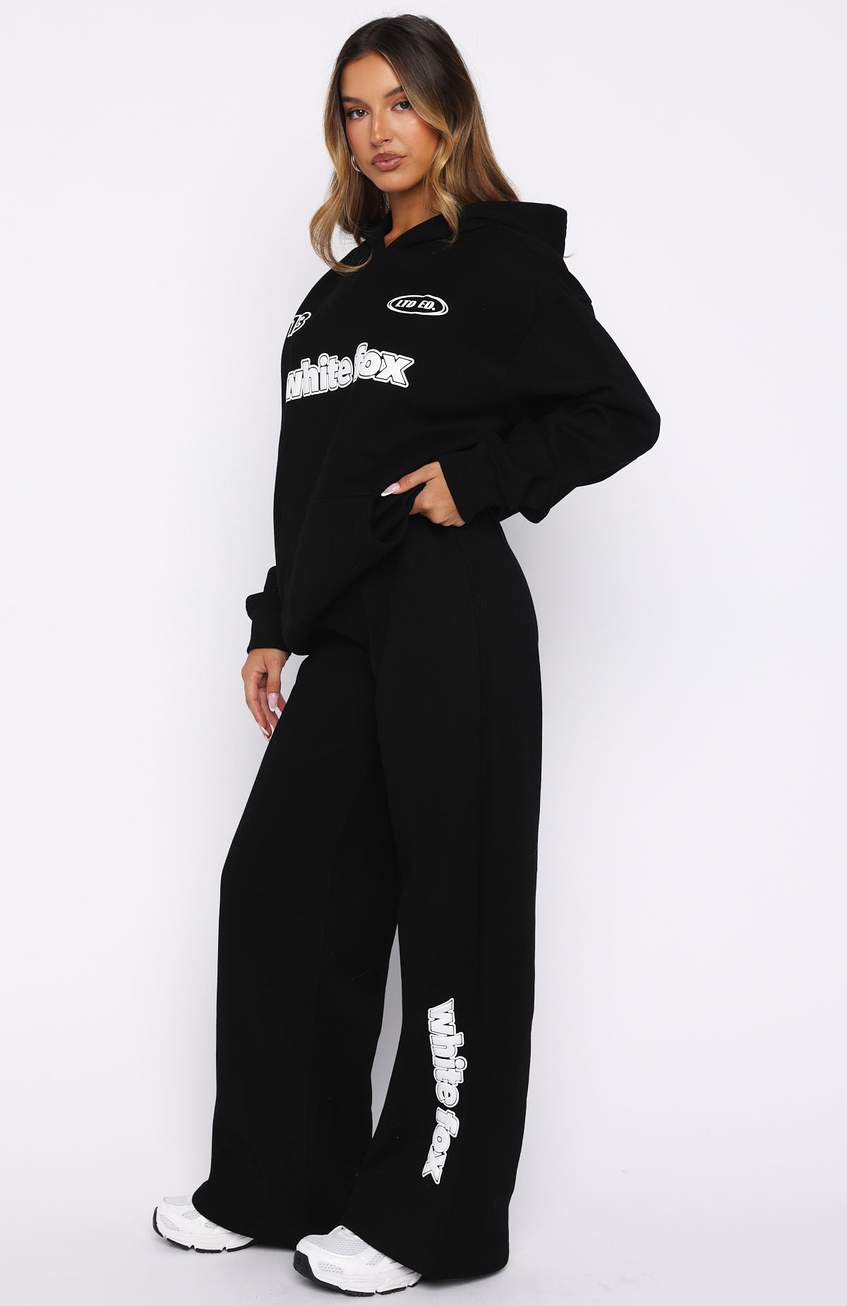 Ready To Go Wide Leg Sweatpants Black - Image 3