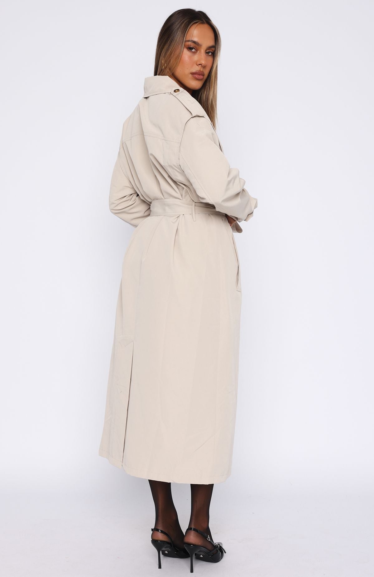 Working Overtime Trench Beige - Image 4
