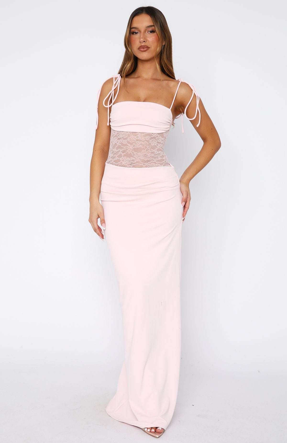 Compliment Me Maxi Dress Baby Pink - Image 2