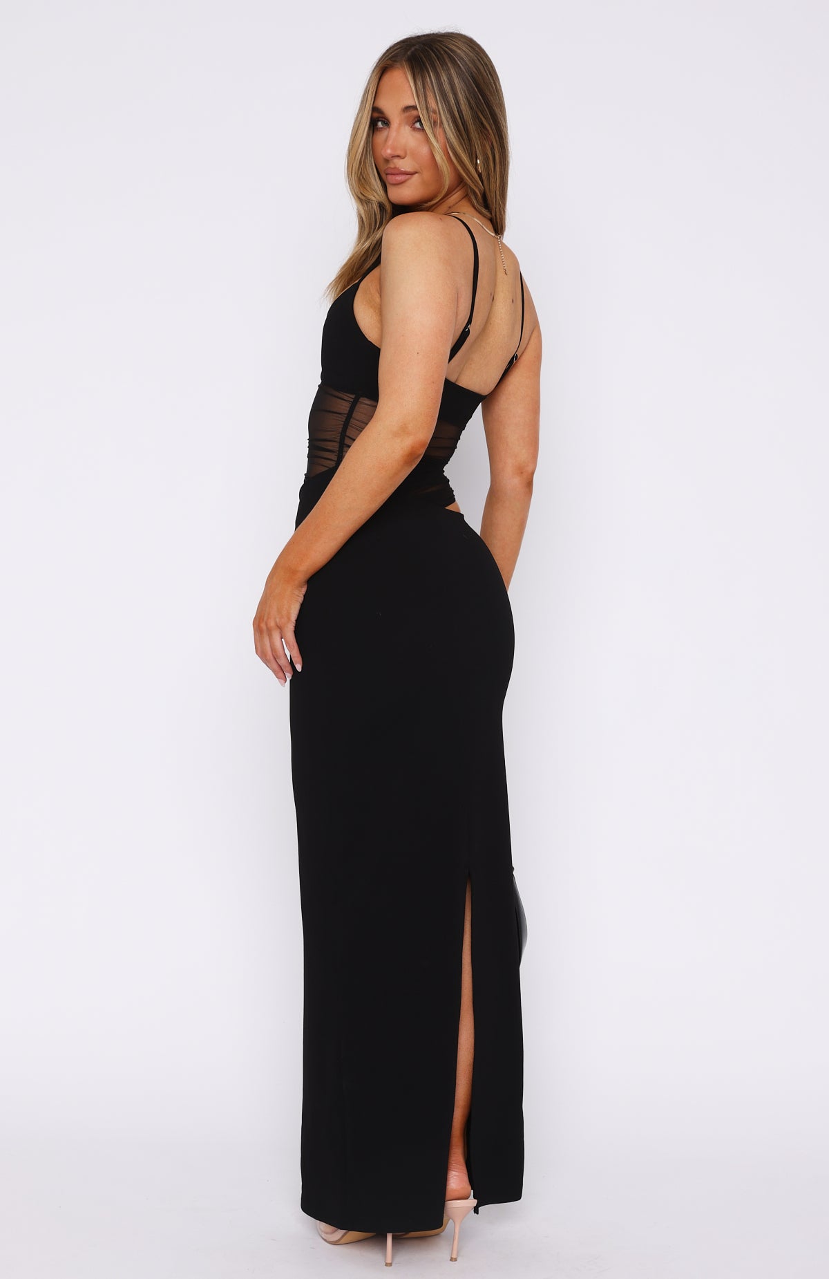 Call Me Up Maxi Dress Black - Image 6