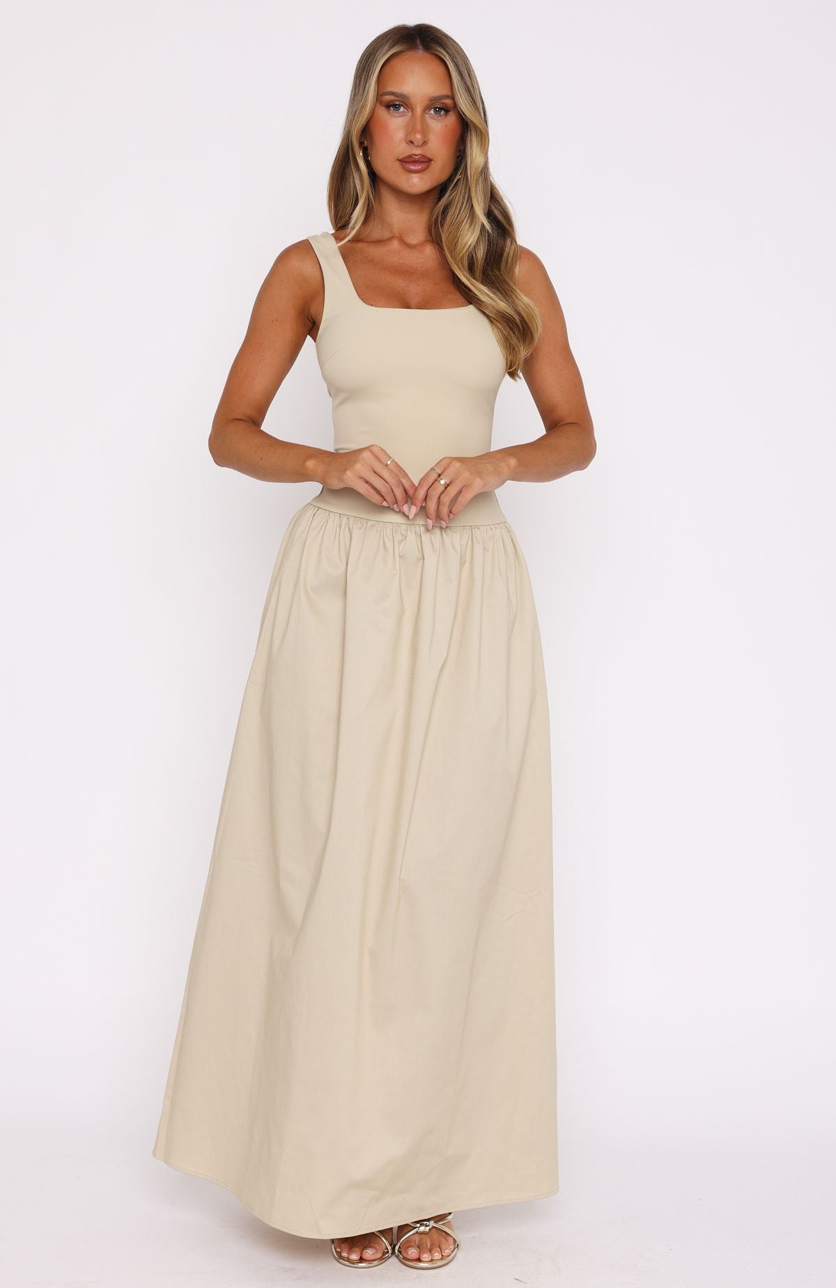 Summer Delight Maxi Dress Stone - Image 2