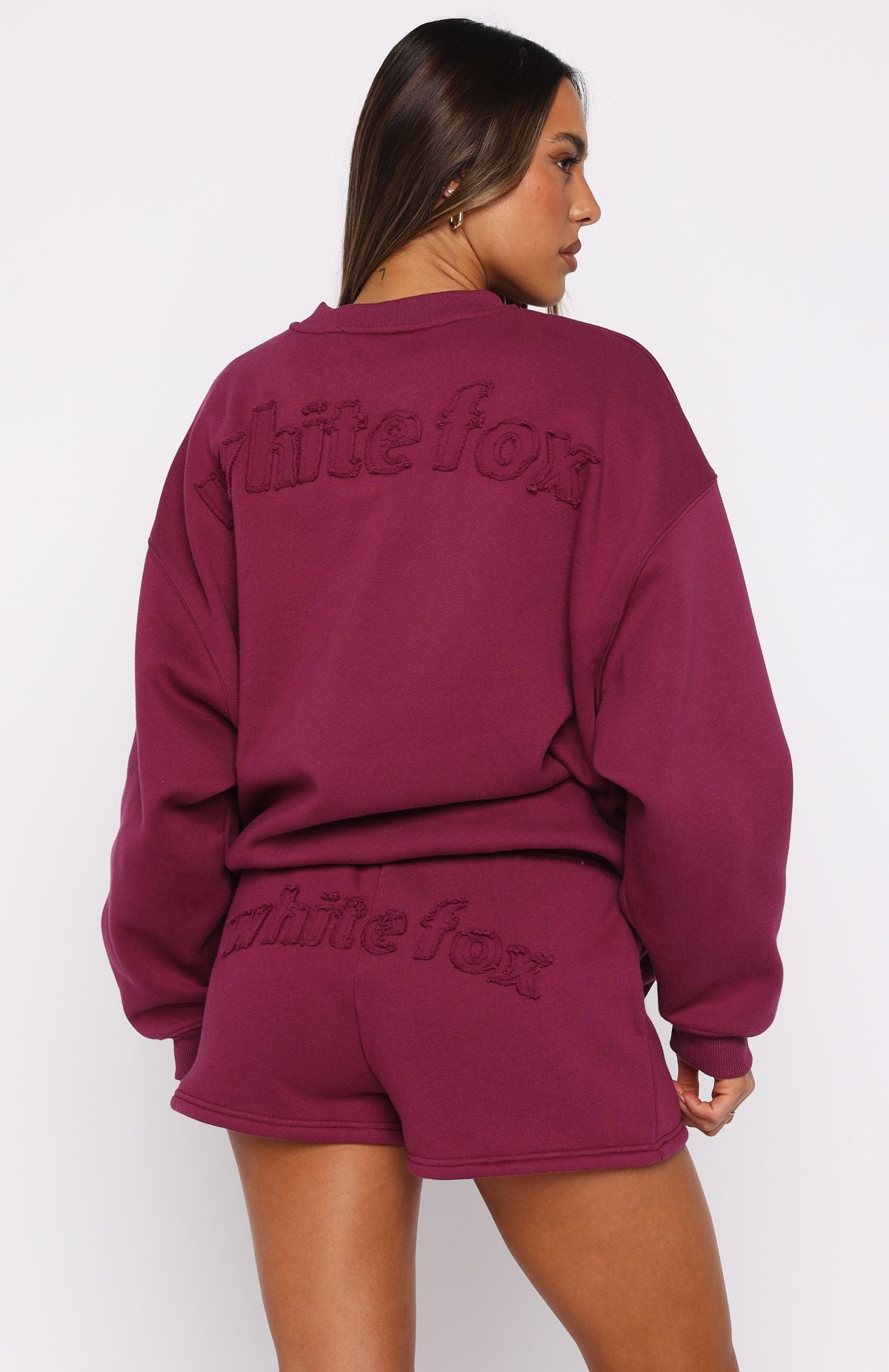 From The Archives Lexi Oversized Sweater Berry - Image 4