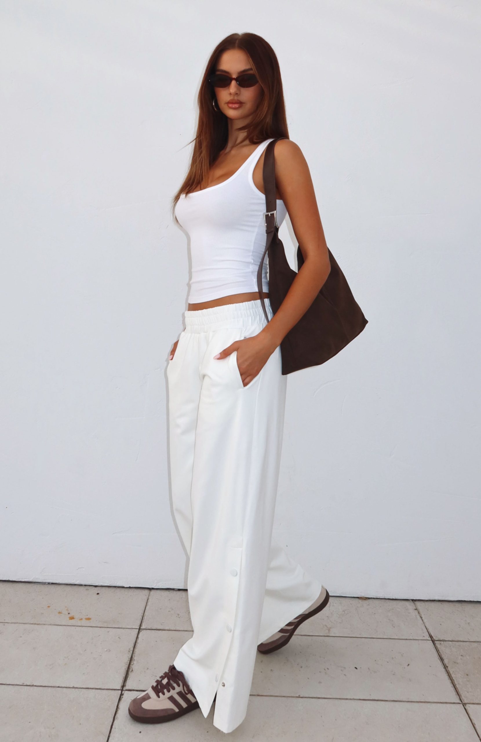 Our Bridges Burned Wide Leg Pants Cream - Image 2