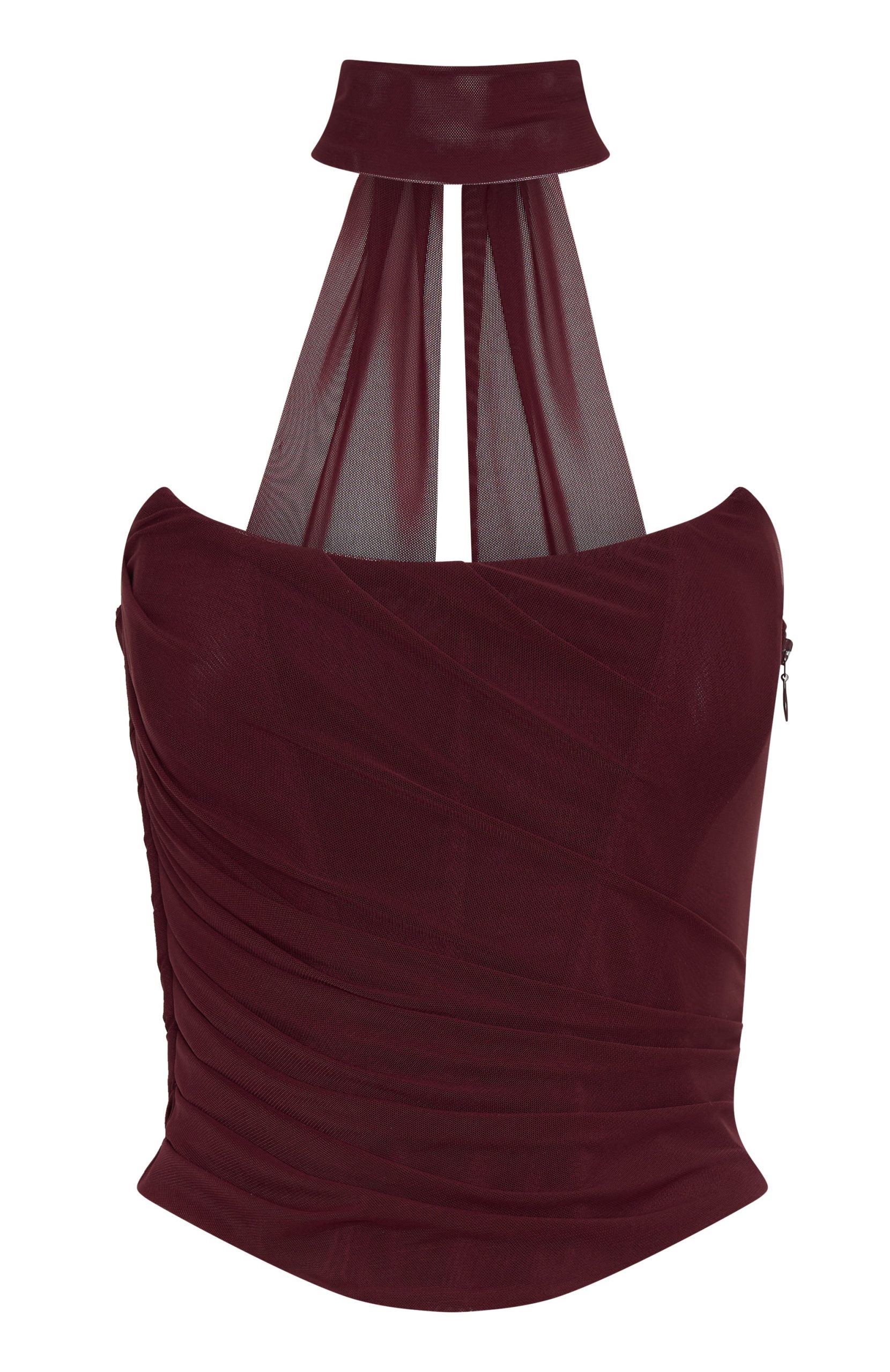Lovers Lane Strapless Bustier Burgundy - Image 5