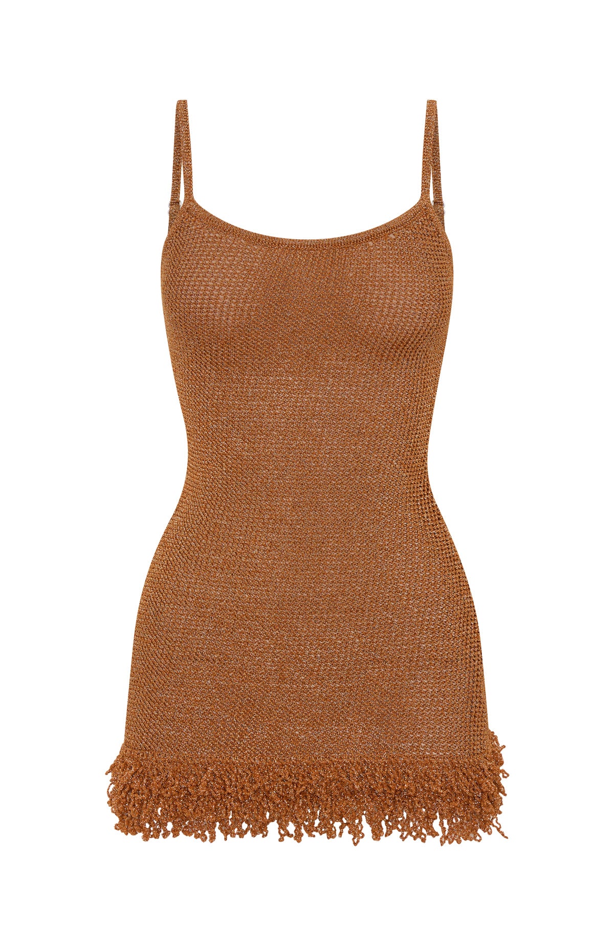 Keeping Me Awake Knit Mini Dress Orange - Image 6