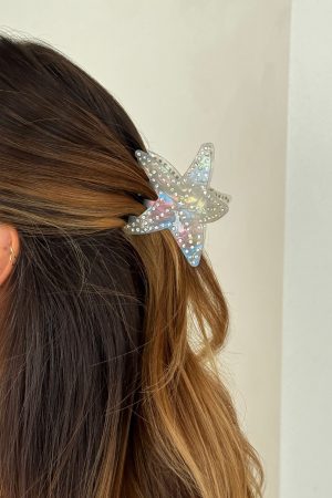 Justin Hair Clip White