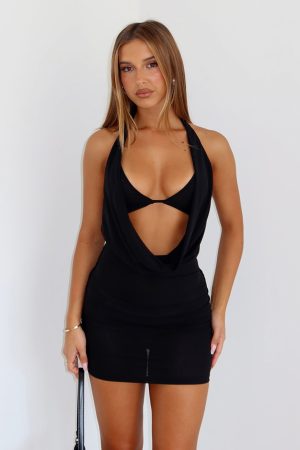 Better Than Revenge Mini Dress Black