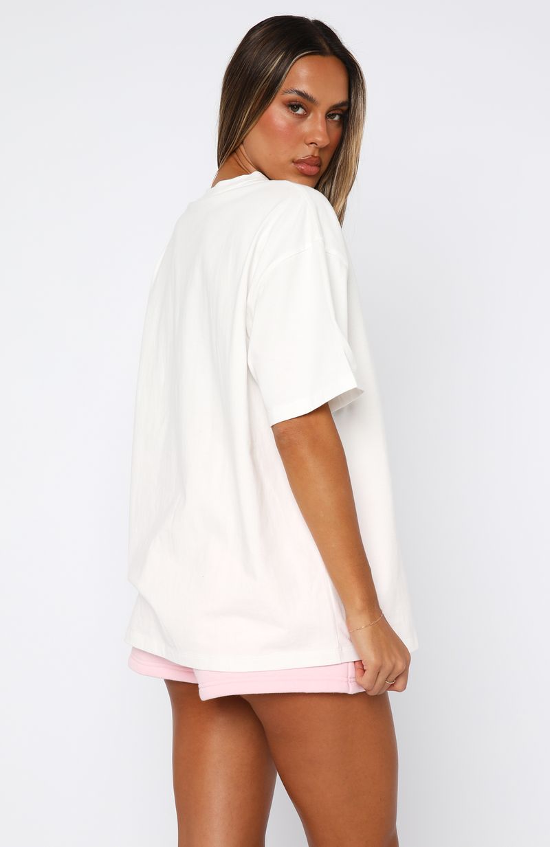 From The Archives Mila Oversized Tee White - Image 4