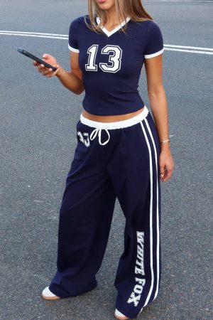 Trying Too Hard Track Pants Dark Navy