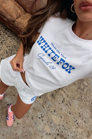 Capsule 9 Western Classic Relaxed Baby Tee White