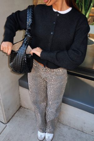 Warm Whispers Knit Cardigan Black