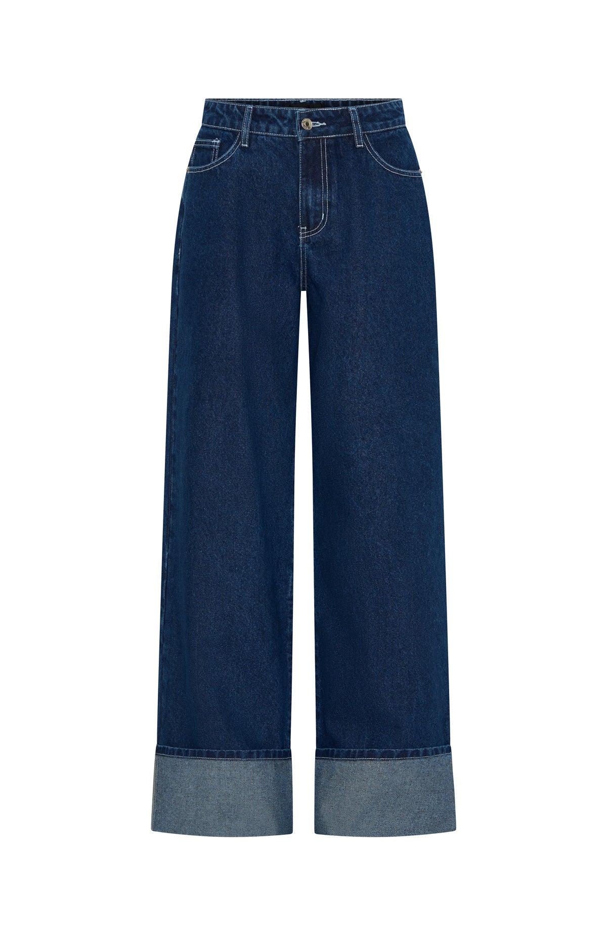 Charlotte Mid Rise Wide Leg Jeans Dark Indigo - Image 6