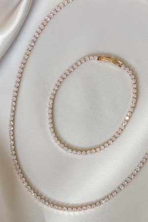 Clare Tennis Set Gold