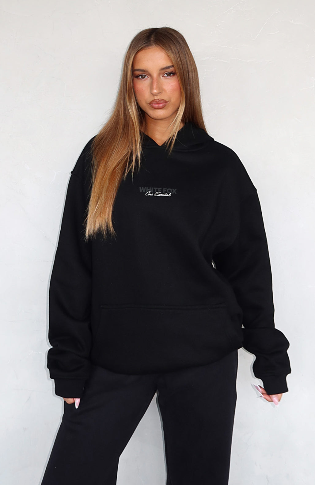 Core Essentials Oversized Hoodie Black - Image 2