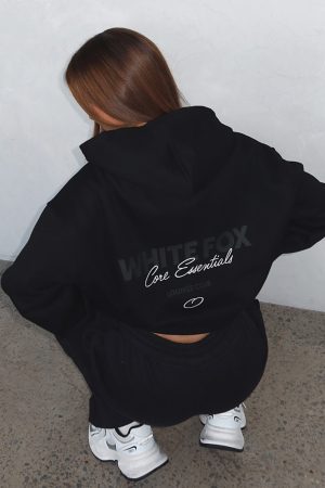 Core Essentials Oversized Hoodie Black