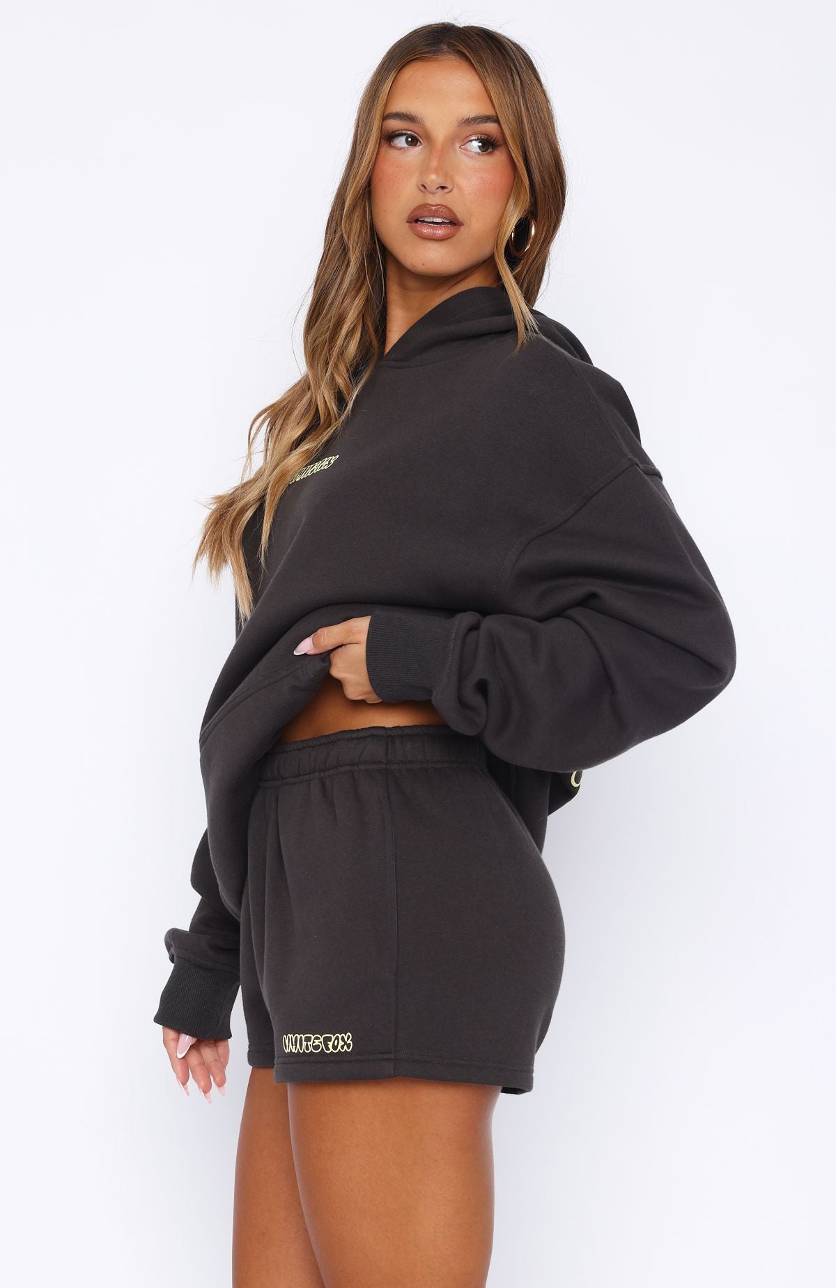 Take A Guess Lounge Shorts Charcoal - Image 3