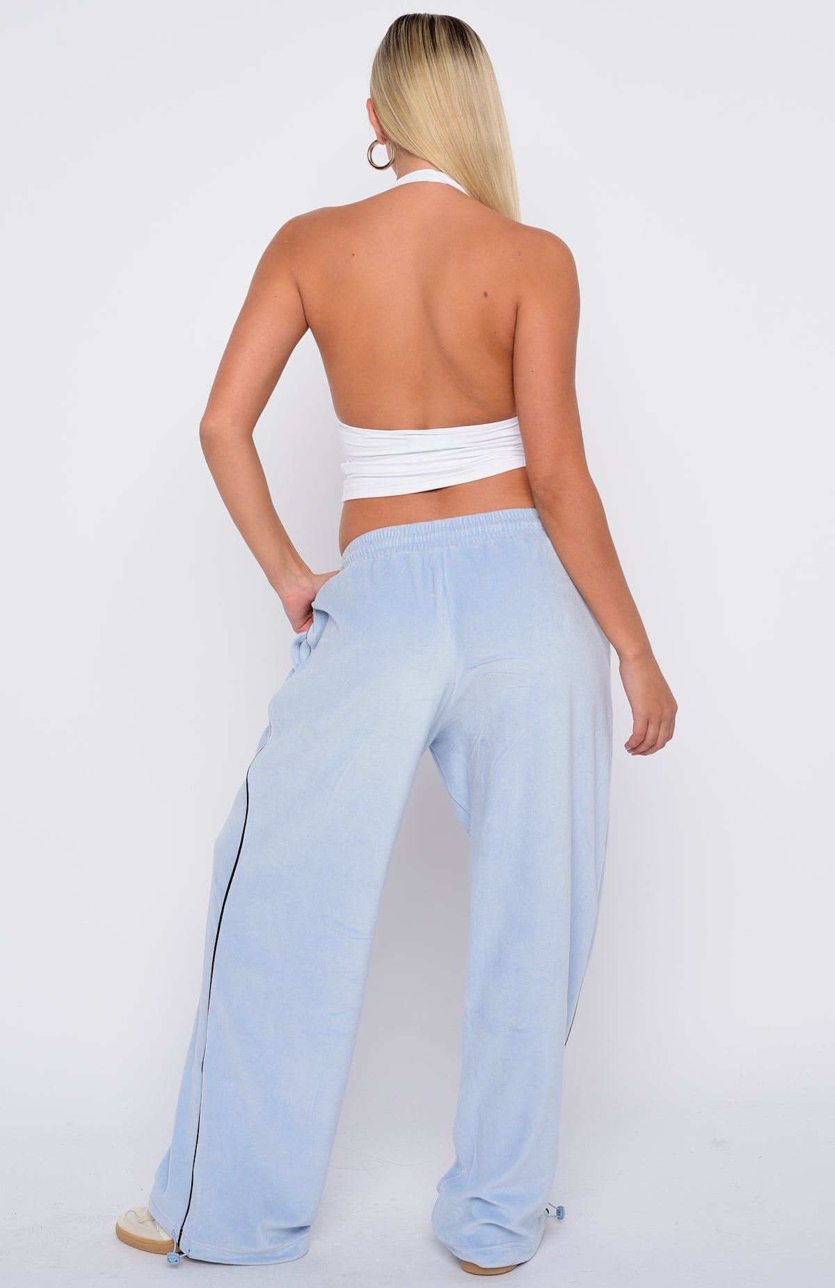 Soul Fire Velour Pants Baby Blue - Image 4