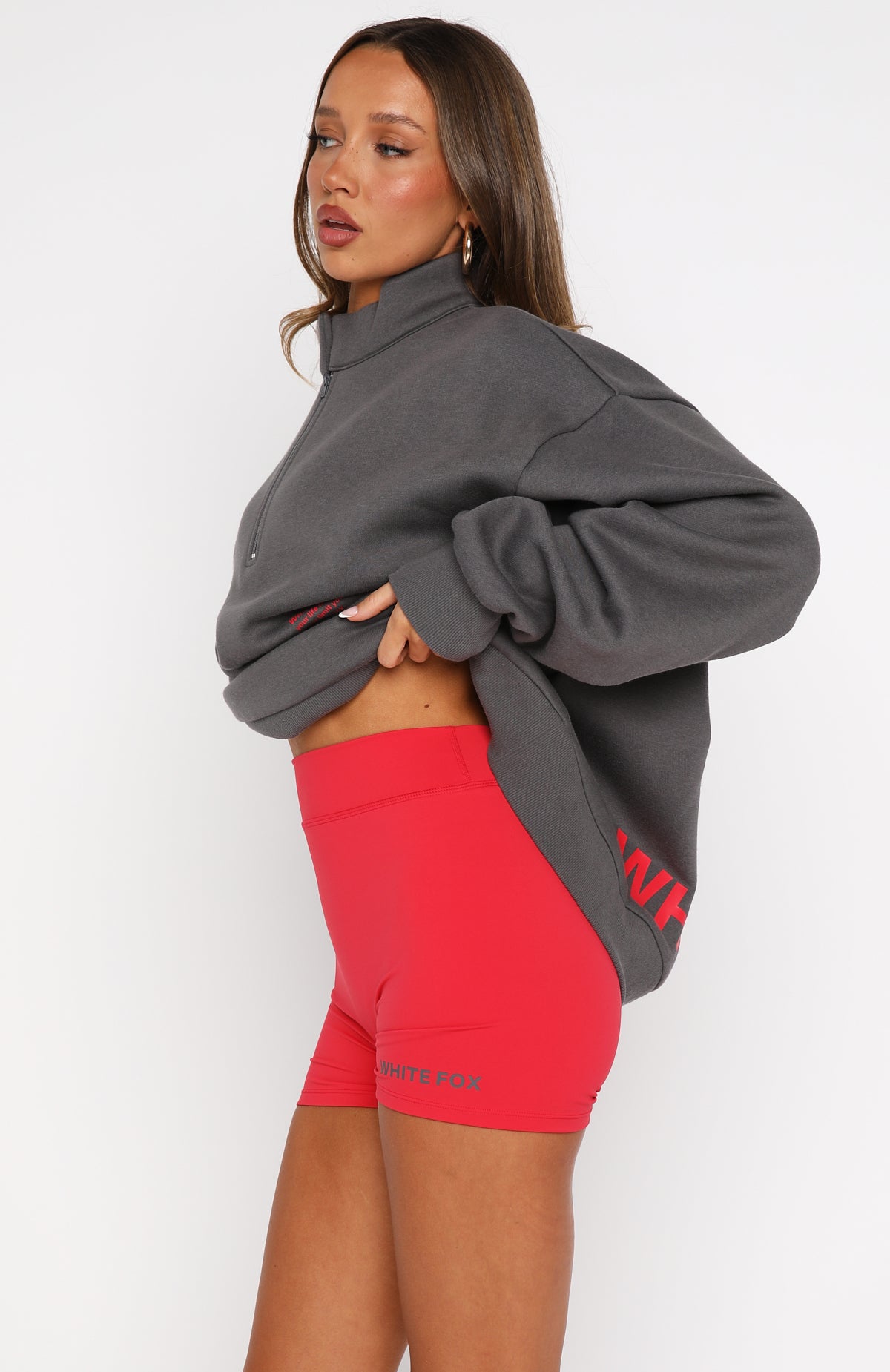 Caught Up With You Bike Shorts Red - Image 3