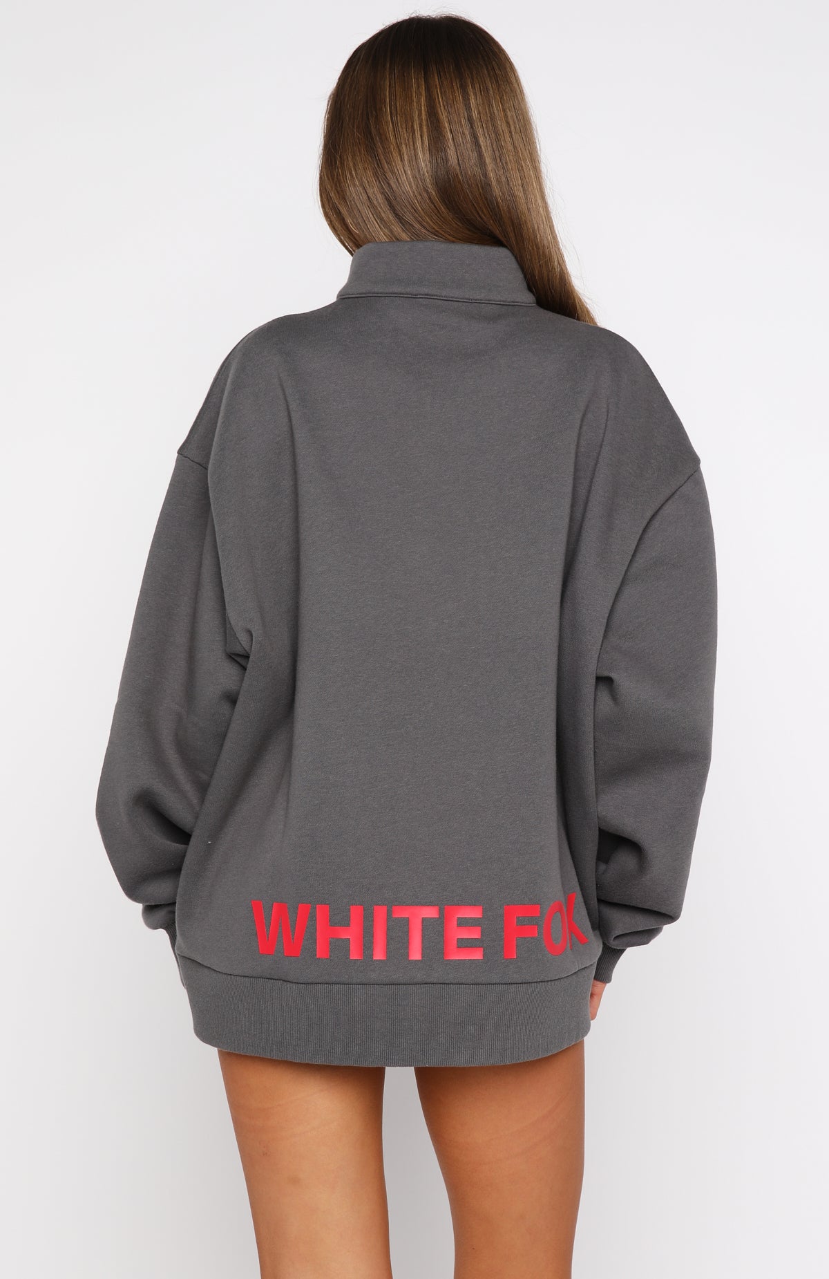 Caught Up With You Zip Front Sweater Volcanic - Image 4