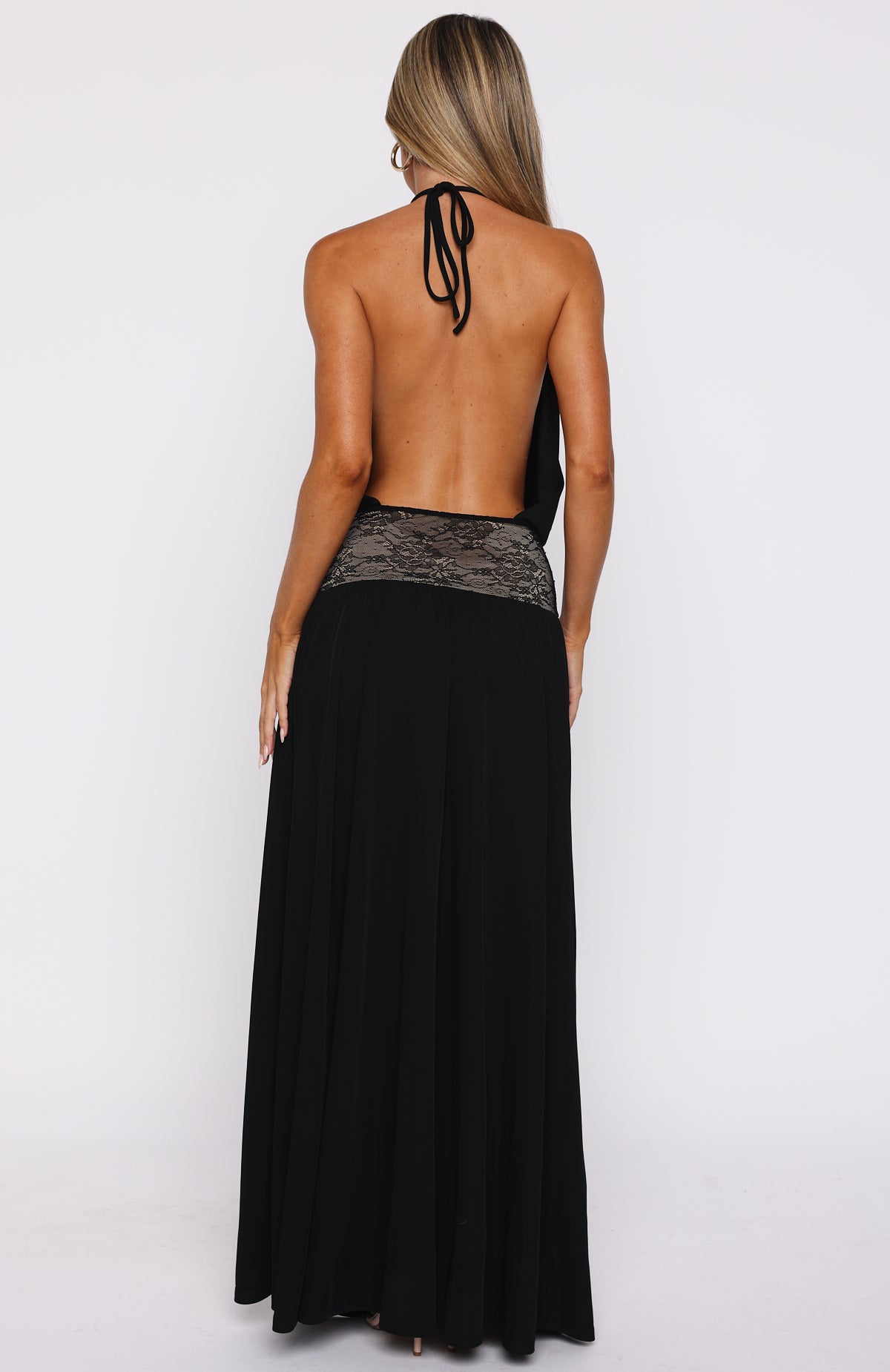 Never On Read Maxi Dress Black - Image 5