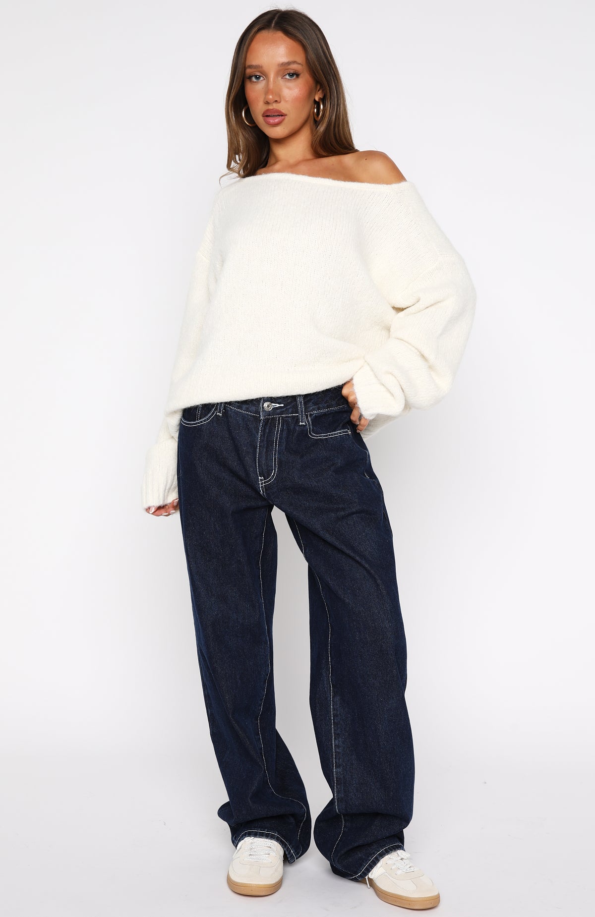 Softer Love Knit Sweater Off White - Image 6