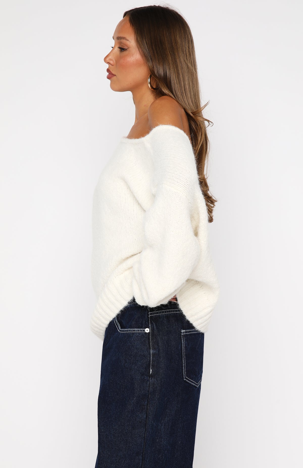 Softer Love Knit Sweater Off White - Image 4