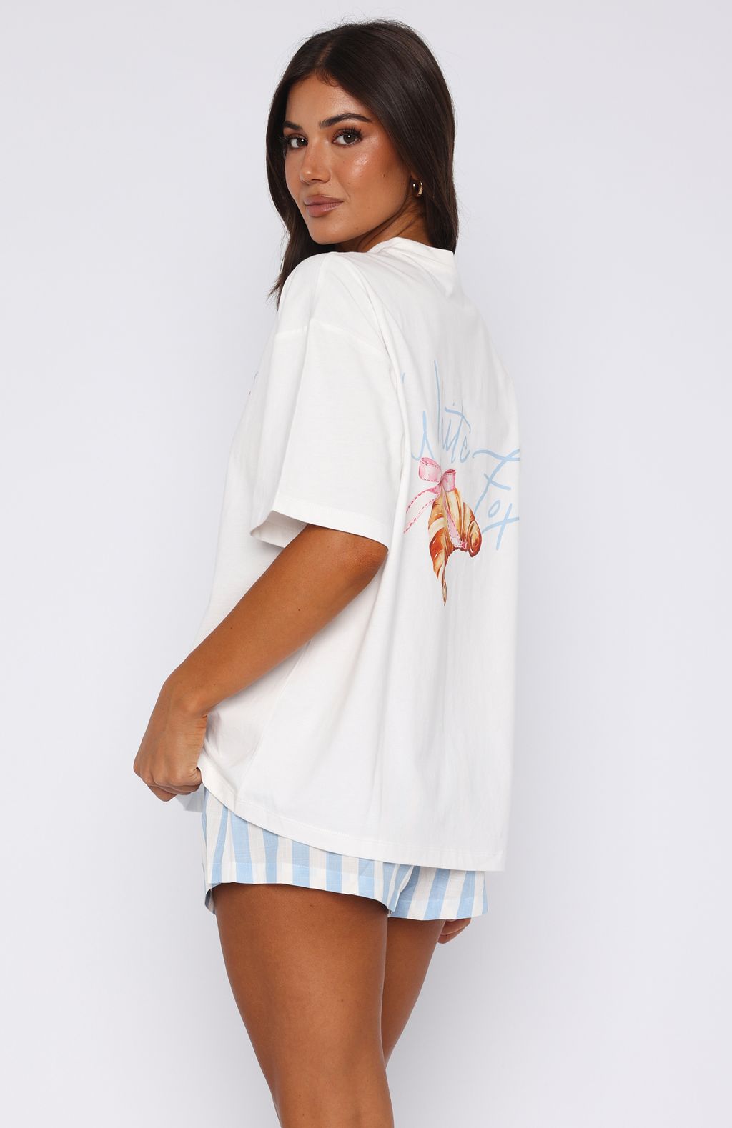 Fresh Only Pyjama Oversized Tee White - Image 3