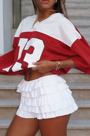 Adorable Thing Frill Skort White